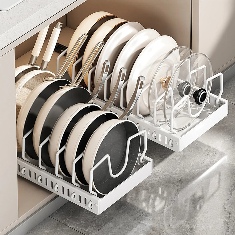 AdjustaPan™ Pull-Out Tray