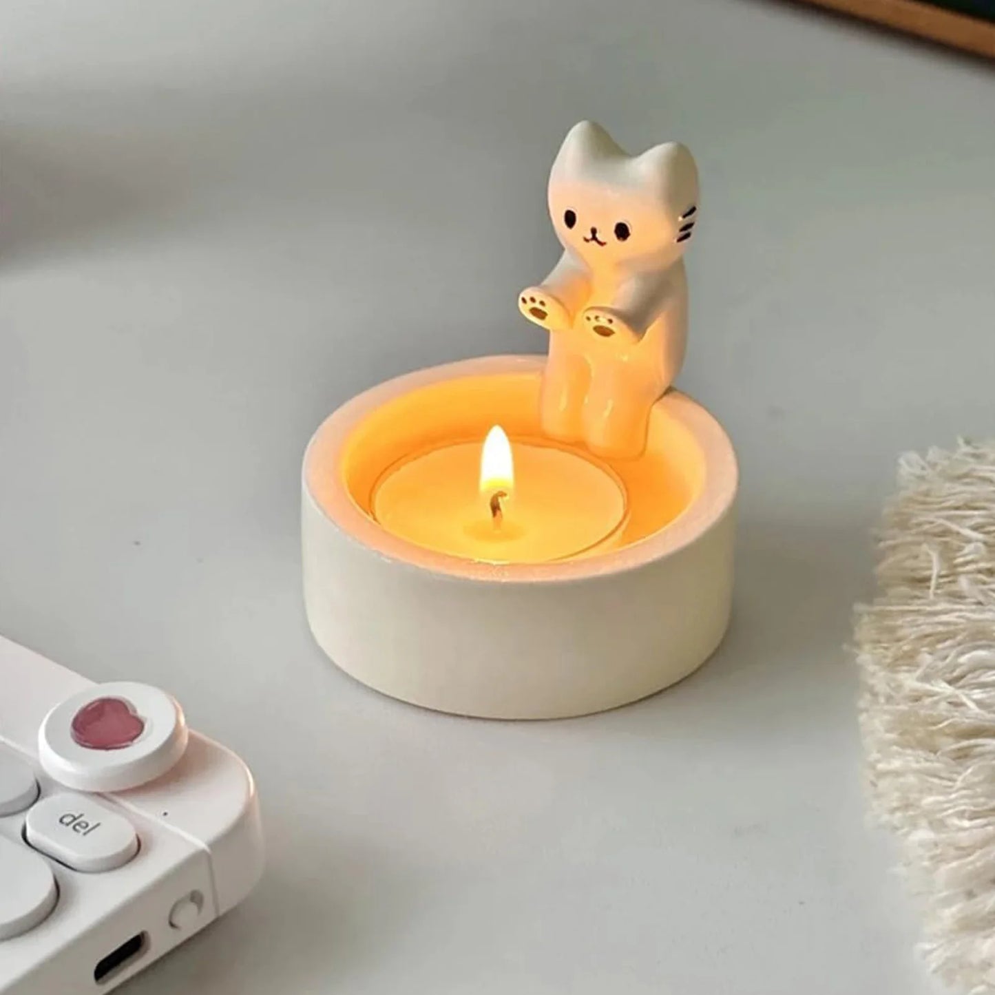 PurrfectGlow™ Candle Holder