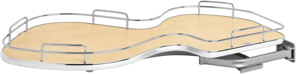 Rev-A-Shelf Maple Solid Bottom Single Shelf for 18" Right Opening/Blind Left Corner Cabinets