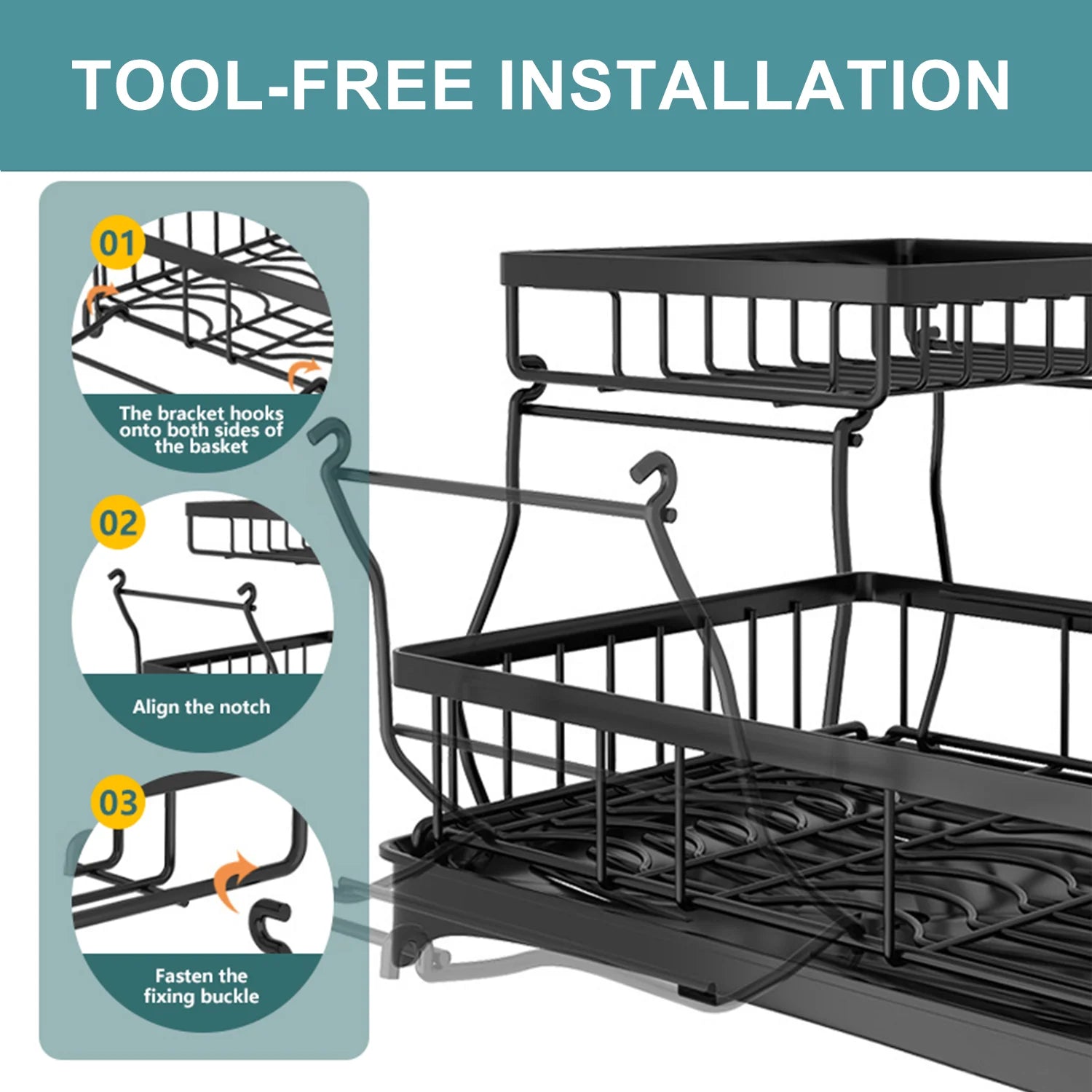 DuoTier™ Kitchen Rack