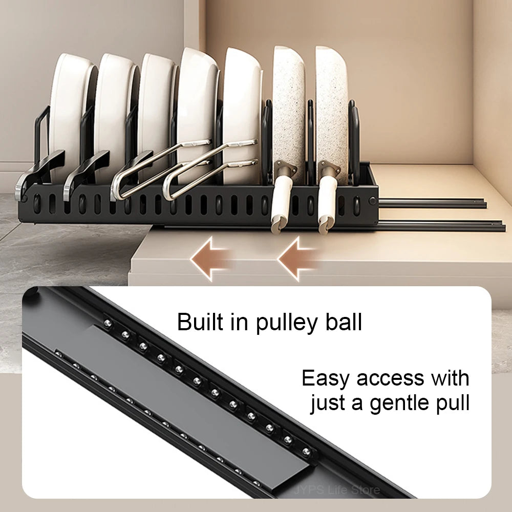 AdjustaPan™ Pull-Out Tray