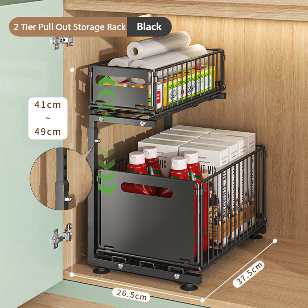 UnderSink GlidePro™ Cabinet Organizer
