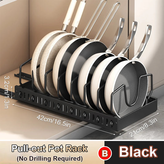 AdjustaPan™ Pull-Out Tray