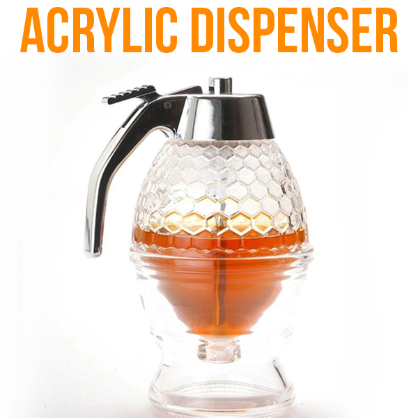 Acrylic Honey Dispenser & Warmer Set