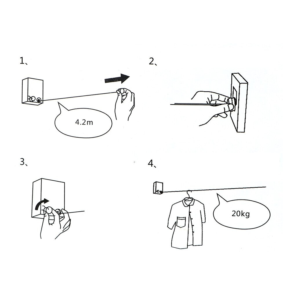 Mini-RetraLine™ Clothesline