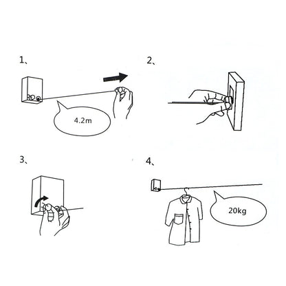 Mini-RetraLine™ Clothesline